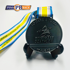 Medaglia personalizzata per il Trekking medaglietta personalizzata con Design personale con nastro da un lato medaglia 3D - Product Image 3