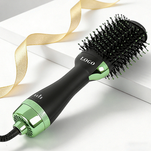 0728 Peine Caliente Rizador Saludable 4 en 1, Herramientas Iónicas de Peluquería para Peinar el Cabello, Alisador, Secador de Pelo y Cepillo de Aire Voluminizador de un Solo Paso - Product Image 1