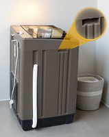 Lave-linge à chargement par le haut 10-12 kg, lave-linge automatique autoportant avec cuve en acier inoxydable 1000 tr/min, classe A en termes d'efficacité énergétique