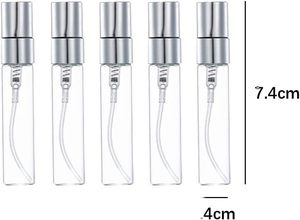 Mini Clear Glass Perfume Sample Vials 2ml 3ml 5ml 10ml Atomizer Spray <b>Bottles</b> with Paper <b>Box</b> & Logo Printing MOQ 100pcs - Product Image 2
