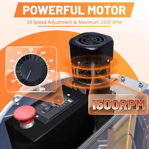 Extractor de Miel Eléctrico Motorizado de 4/8 Cuadros, Separador de Apicultura Semiautomático de Acero Inoxidable, Centrifugador de Tambor Ajustable para Colmena - Product Image 3