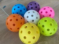 Vente flash : balles de pickleball d'extérieur 40 trous/26 trous, approuvées USAPA, pour l'entraînement