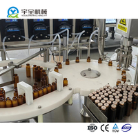 Automatique aseptique visqueux sirop Oral liquide savon détergent petite bouteille pompe péristaltique remplissage bouchage scellage machines
