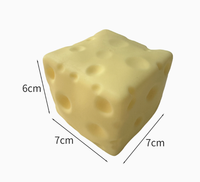 Jouet anti-stress en mousse à montée lente en forme de fromage extra large, personnalisable avec logo, cadeau promotionnel, vente en gros