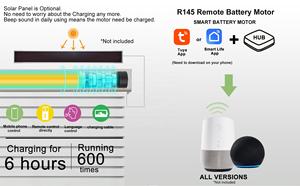 سعر جيد مقاوم للماء المحرك التحكم عن بعد الظل Shangri-La للمنزل الذكي ظلال شفافة - Product Image 2