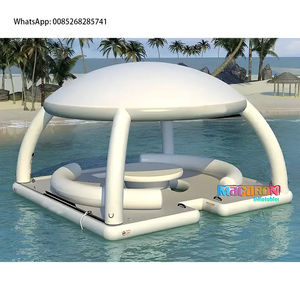 Plateforme Flottante Gonflable Camada WT-001 pour l'Été, Bar sur l'Eau, Tente, Pont Soleil, Salon de Fête, en PVC de 0,55 mm - Product Image 1