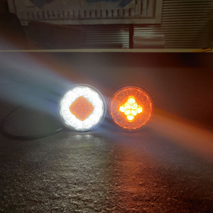 E-mark ECE Led 80Mm Đèn Báo Trước Tròn Xe Tải Xe Buýt Trailer Máy Kéo Đèn DRL - Product Image 2