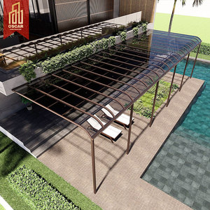 Pergola Copri-Patio All'Ingrosso da Giardino e da Esterno con Protezione Solare, Tetto in <span class=keywords><strong>Policarbonato</strong></span> e Struttura in Alluminio Personalizzabile - Product Image 4