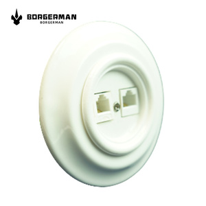 Vente en gros Montage encastré électrique Vintage Porcelaine <span class=keywords><strong>Double</strong></span> ordinateur <span class=keywords><strong>RJ45</strong></span> <span class=keywords><strong>Prise</strong></span> <span class=keywords><strong>murale</strong></span> universelle Internet - Product Image 6