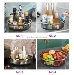 Organizador cosmético de escritorio de mano multifuncional con tocadiscos <span class=keywords><strong>Lazy</strong></span> <span class=keywords><strong>Susan</strong></span> giratorio de 360 grados al por mayor para especias de cocina - Product Image 6