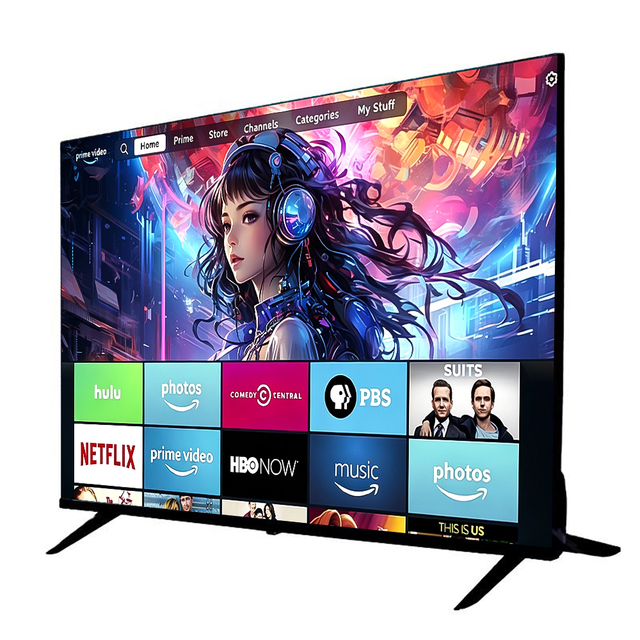 Full Screen 24 32 43 50 55 65 70 75 85 100 110 Inch Gaming Smart TV 120Hz, 4K Android Smart TV WiFi HDR QLED UHD Television