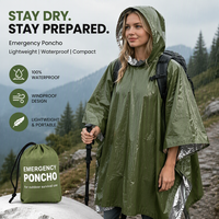 Sac de couchage portable PE, coupe-vent, imperméable, SOS, pour le camping en plein air, la randonnée, le trekking, léger, compact, résistant aux déchirures