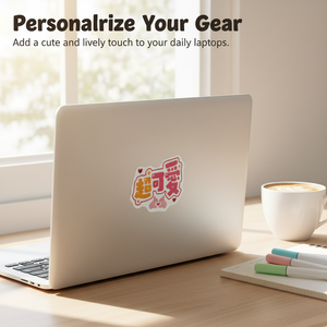 Customized personalized self-adhesive vinyl PVC letter die-cut stickers promotion - Product Image 2