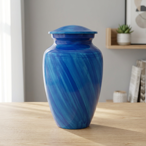 Urnas de Cremación de Cobre Azul Hechas a Mano a Precios Razonables con Tamaño Personalizado Disponible, Estilo Americano, Aptas para Mascotas, en Venta - IHC - Product Image 3