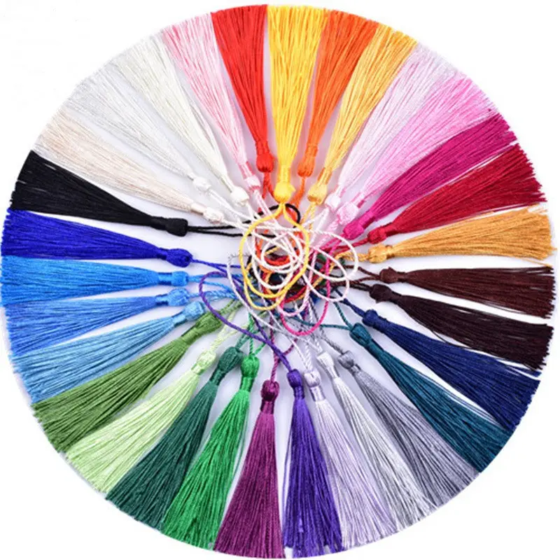 Wholesale Low Price Polyester Tassel 13cm Rayon Tassel for Jewelry Making In Multiple Colors Silk Tassels Popular