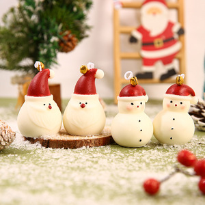 Vela Aromática de Cera de Soya con Diseño de Muñeco de Nieve Musical Animado, Hecha a Mano, Ecológica, Moderna, con Aroma a Flor de Cerezo, para Navidad - Product Image 2