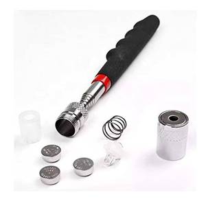 Herramienta magnética telescópica con luz LED, se extiende hasta 25 pulgadas, capacidad de elevación de 8 libras, imán blindado, mango de agarre suave - Product Image 3