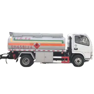 دونغفنغ Dollicar صغيرة 5200 لتر يعمل بالديزل والجازولين شاحنة نقل النفط موزع متنقل شاحنة صهريج وقود للبيع