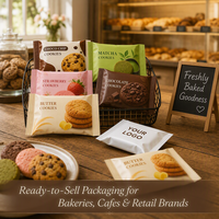 Bolsa de Aluminio Personalizada para Galletas, Resellable, de Grado Alimenticio, con Sellado Térmico, Bolsa Plana de 15g para Empacar Galletas, Suministro al por Mayor de Fábrica