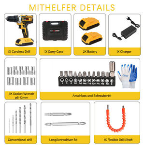 Perceuse-Visseuse sans Fil à Percussion Multifonction 25NM, Rechargeable et Portable, Moteur à Balais, Fabricant OEM - Product Image 5
