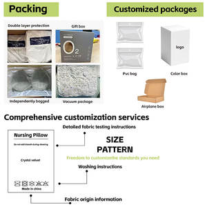 Oreillers gonflables de maternité bio Henan en forme de U pour dormeur latéral mettant votre ventre dessus - Product Image 4