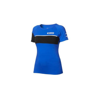 CAMISA AZUL YAMAHA PARA MUJER BARI PADDOCK - Product Image 1