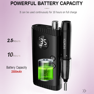 <span class=keywords><strong>Ponceuse</strong></span> à ongles <span class=keywords><strong>professionnelle</strong></span> HOWYEA perceuse à ongles électrique outil d'art des ongles convient à la maison et au salon - Product Image 4