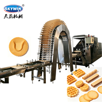 Équipement complet de production de gaufrettes, machine à gaufrettes avec mélangeur de crème, équipement idéal pour la transformation de snacks