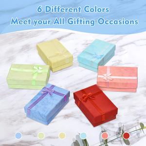 Scatola Regalo di Alta Qualità con Coperchio e Base in Cartone Rigido Riciclato, con Fiocco in Nastro per Confezioni di Gioielli Premium - Product Image 5
