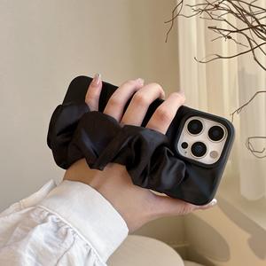 <span class=keywords><strong>Coque</strong></span> de Téléphone de Luxe à Motif Vague avec Dragonne Foulard en Soie pour <span class=keywords><strong>iPhone</strong></span> 17 16 Pro Max avec Sangle de Poignet et Boucle de Préhension - Product Image 6