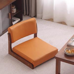 Japanese Style Tatami Chair Solid Wood <b>Low</b> <b>Stool</b> Soft Cushion Home Living Room Furniture - Product Image 3