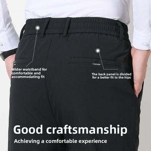 Pantalons en gros de haute qualité, pantalons chino longs droits pour hommes, pantalons décontractés personnalisés, pantalons noirs pour hommes, vente en gros en Chine - Product Image 5