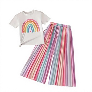 Venta al por Mayor de Conjuntos de Dos Piezas para Niñas, Estilo Coreano, Minimalista, Casual, Verano 2026, Camiseta de Manga Corta y Pantalones Cortos - Product Image 6