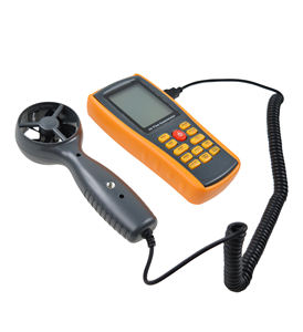 속도 온도와 외부 센서 풍속계가 있는 S-AM84 디지털 풍속계 풍속계 - Product Image 1