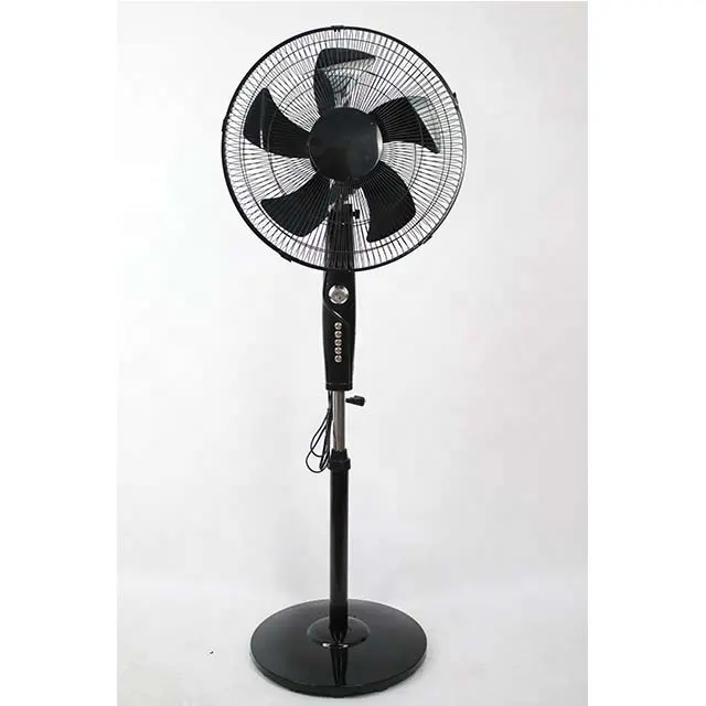 Market hot Electroplated key 16" aluminum motor 45W timing swing OEM&ODM electric stand fan 16 inch home appliance standing fan