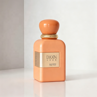Flacons de parfum fantaisie personnalisés à col serti 30 ml 50 ml 100 ml Flacons de parfum de luxe en verre coloré avec bouchon