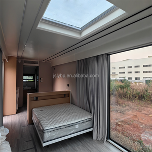 Case prefabbricate di fascia alta moderne realizzate in Cina sotto <span class=keywords><strong>forma</strong></span> di capsule spaziali mobili in acciaio zincato portatili - Product Image 4