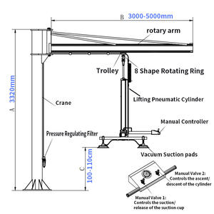 Elevador de Vacío para Láminas Metálicas con Precio de Fábrica, 3000N de Succión y Capacidad de 2000 kg para Paneles de Vidrio, Madera Contrachapada y Otros Materiales - Product Image 2