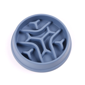 Mangkuk makanan lambat bentuk kepingan salju hewan peliharaan eksplosif untuk anjing antilicin dan tidak jatuh awet pengumpan lambat - Product Image 3