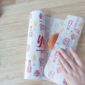 Nhà Máy Bán Buôn Tùy Chỉnh Checker Bọc Màu <span class=keywords><strong>Greaseproof</strong></span> Bánh Sandwich Giấy Gói Với Logo - Product Image 6