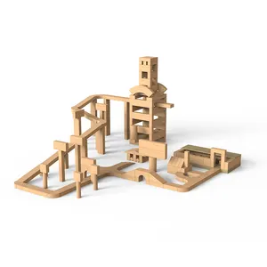 Interaktives Bauleiste- und Stapel-Spiel Bauklötze-Sets Bauspielzeug für 5-7-Jährige und Erwachsene