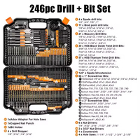 246 pièces kit d'outils de réparation de maison moderne ensemble d'outils promotionnels de réparation de moto domestique et automobile avec pioche et tournevis