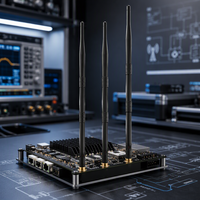 Antenne Wifi double bande 2,4 GHz 5 GHz 9 dBi omnidirectionnelle avec connecteur SMA mâle pour caméra de recul, caméra de sécurité, FPV et appareils connectés pour la maison intelligente