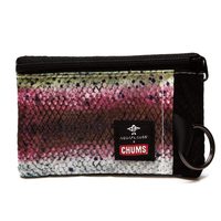 Dompet Chums Surfshorts - Dompet Minimalis Ringan dengan Ritsleting dan Jendela ID Transparan - Tahan Air dengan Gantungan Kunci