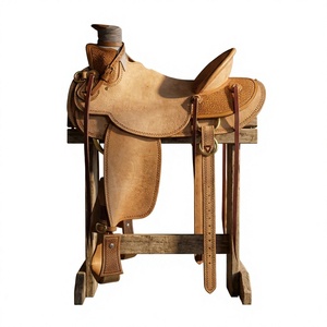 Selle d'équitation anglaise en cuir de buffle véritable, absorbante, de haute qualité, modèle NA53, prix de gros durable, par BS International - Product Image 1