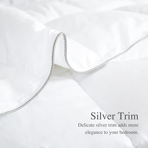 Piumino Queen Size con Rivestimento in Cotone Bianco, Ipoallergenico, <span class=keywords><strong>Caldo</strong></span>, Traspirante, Silenzioso, Lavabile in Lavatrice, con Angoli Rinforzati - Product Image 3