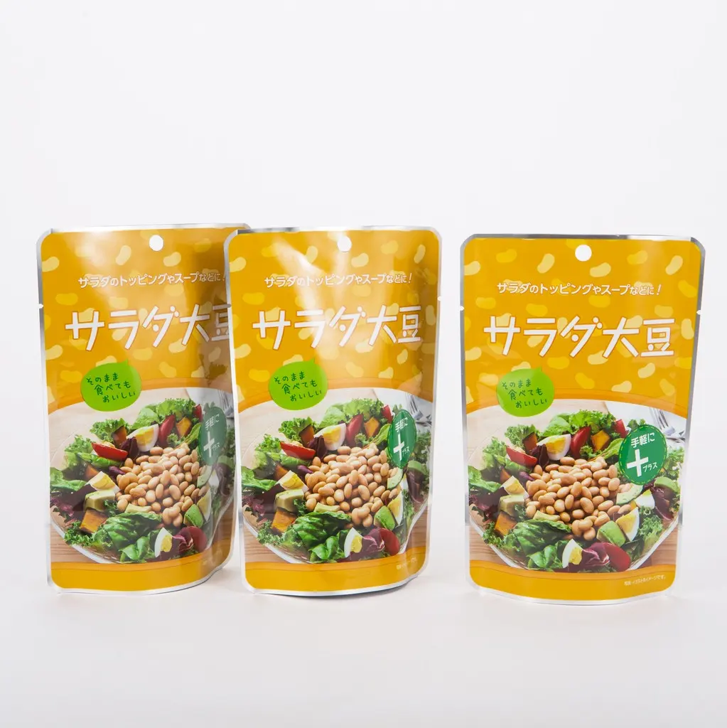 Cooked Beans Packaging Bag, Aluminum Foil Plastic Laminated High Barrier Stand Up Retort Pouch