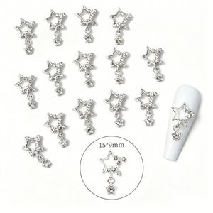 Boîte d'accessoires pour ongles DIY avec 12 compartiments, comprenant des nœuds mixtes et des perles semi-rondes superbes - Product Image 6