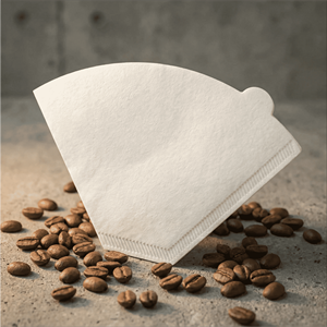 Filtro de Café Desechable en Forma de Abanico, Papel de Alta Calidad, Color Blanco, 2-6 Tazas, para Café de Goteo, Uso en Casa, Cafetería o <span class=keywords><strong>Bar</strong></span> - Product Image 1