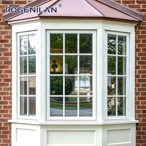 Fenêtres à guillotine simples en aluminium à double vitrage, style américain, pour extérieur, à faible consommation d'énergie, vitrage Low-E, type <span class=keywords><strong>baie</strong></span> ou arche, Rogenilan - Product Image 3